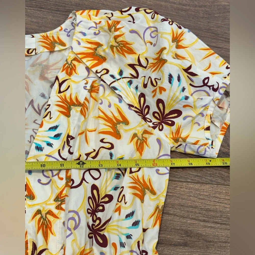 NWOT A.L.C. Mia Cotton Yellow and White Floral Dress Size 2 - Picture 9 of 11